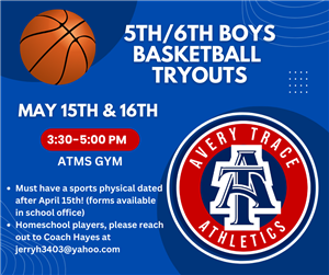 Boys 5th/6th grade basketball tryout information